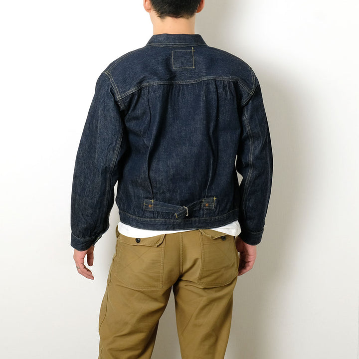 SUGAR CANE - Super -Denim- Collectibles #07 13.5oz. BLUE DENIM BLOUSE -1946- MODEL - SC19007