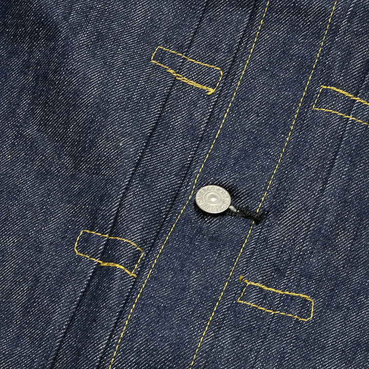 SUGAR CANE - Super -Denim- Collectibles #07 13.5oz. BLUE DENIM BLOUSE -1946- MODEL - SC19007