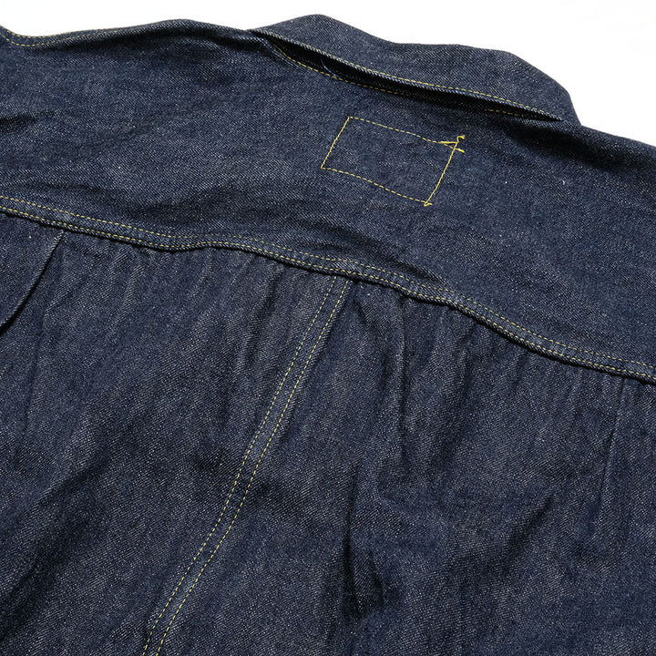 SUGAR CANE - Super -Denim- Collectibles #07 13.5oz. BLUE DENIM BLOUSE -1946- MODEL - (T-BACK) - SC19007T