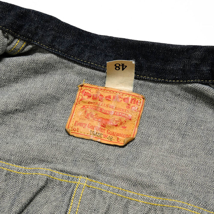 SUGAR CANE - Super -Denim- Collectibles #07 13.5oz. BLUE DENIM BLOUSE -1946- MODEL - (T-BACK) - SC19007T