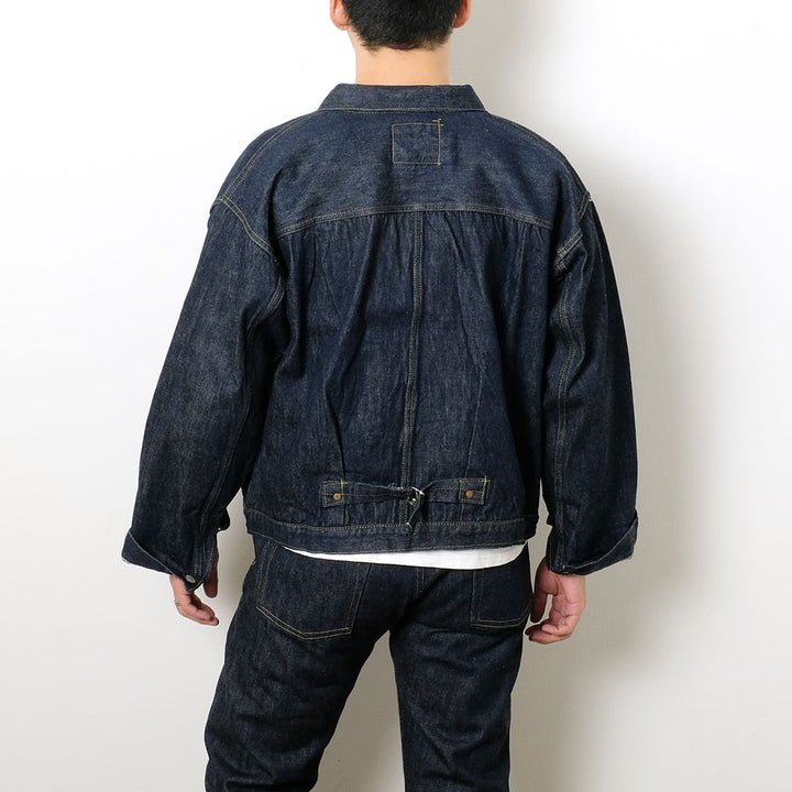 SUGAR CANE - Super -Denim- Collectibles #07 13.5oz. BLUE DENIM BLOUSE -1946- MODEL - (T-BACK) - SC19007T