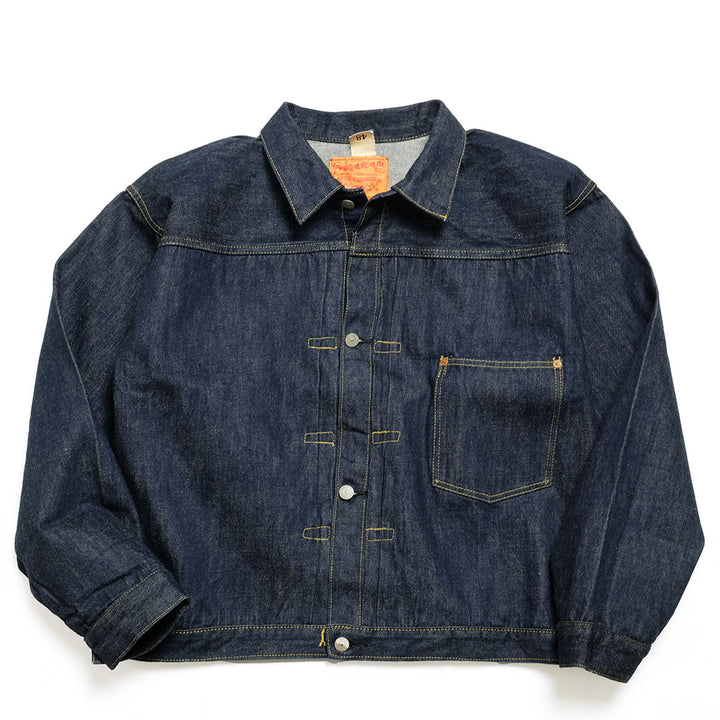 SUGAR CANE - Super -Denim- Collectibles #07 13.5oz. BLUE DENIM BLOUSE -1946- MODEL - (T-BACK) - SC19007T