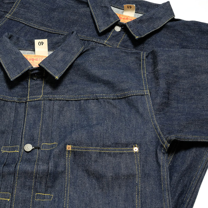 SUGAR CANE - Super -Denim- Collectibles #07 13.5oz. BLUE DENIM BLOUSE -1946- MODEL - (T-BACK) - SC19007T