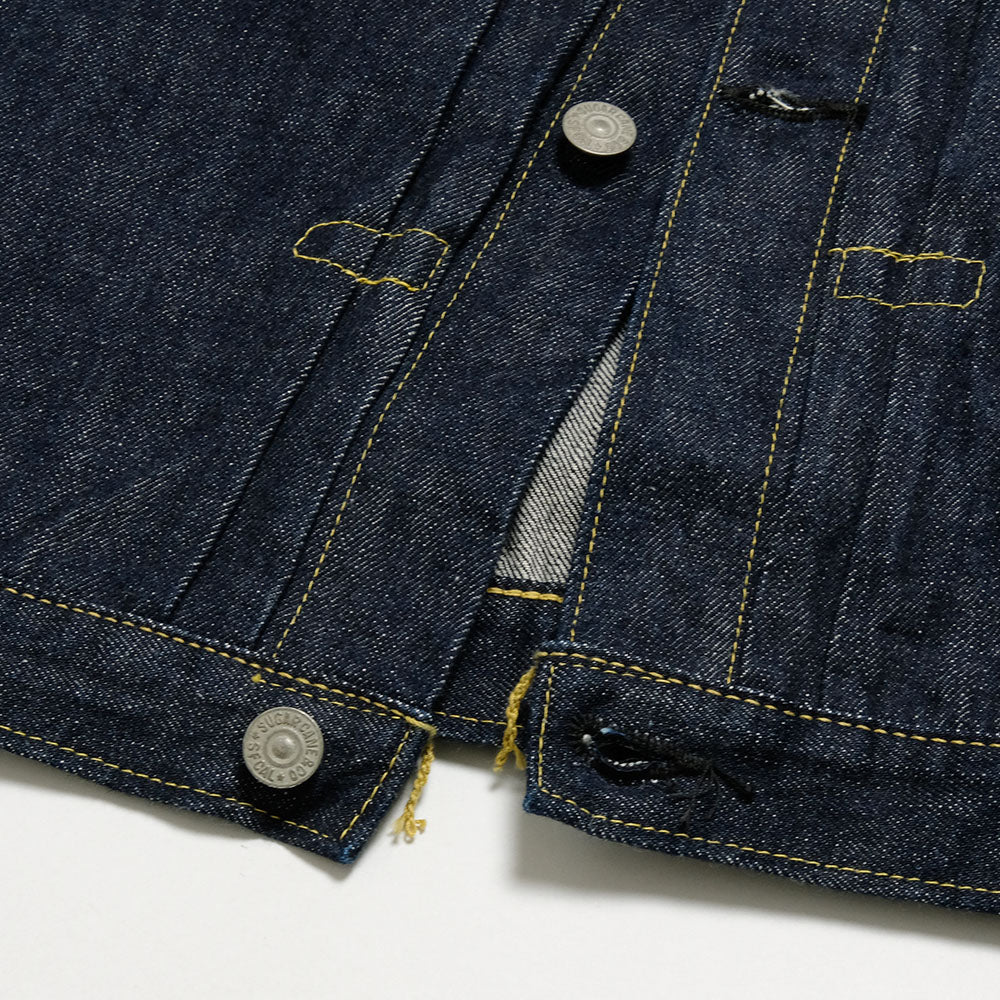 SUGAR CANE - Super -Denim- Collectibles #07 13.5oz. BLUE DENIM BLOUSE -1946- MODEL - (T-BACK) - SC19007T