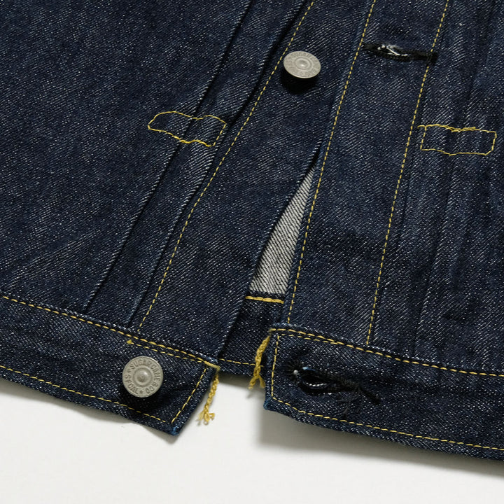 SUGAR CANE - Super -Denim- Collectibles #07 13.5oz. BLUE DENIM BLOUSE -1946- MODEL - (T-BACK) - SC19007T