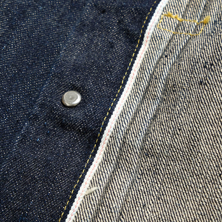 SUGAR CANE - Super -Denim- Collectibles #10 - 14oz. BLUE DENIM BLOUSE - S1945 - MODEL - SC19010