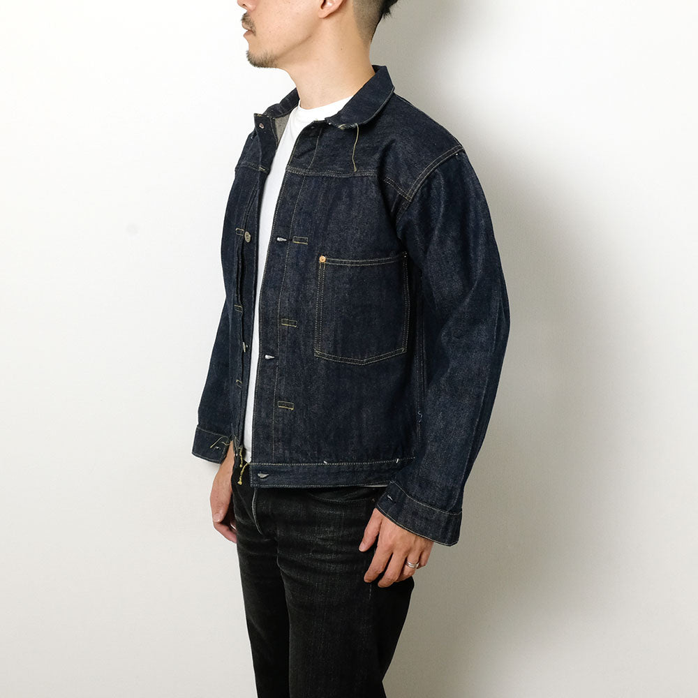 SUGAR CANE - Super -Denim- Collectibles #10 - 14oz. BLUE DENIM BLOUSE - S1945 - MODEL - SC19010