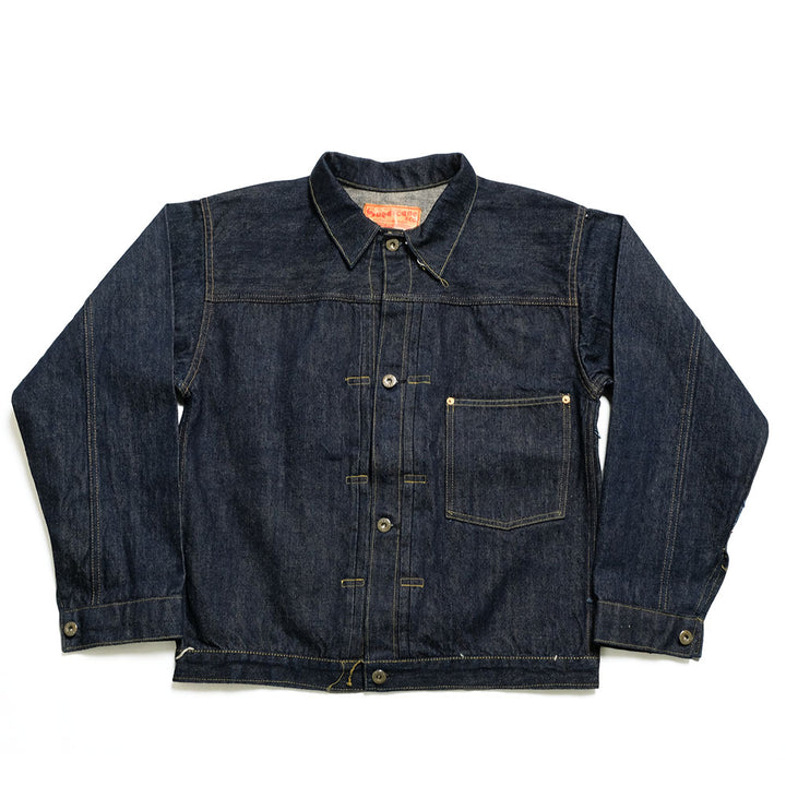 SUGAR CANE - Super -Denim- Collectibles #10 - 14oz. BLUE DENIM BLOUSE - S1945 - MODEL - SC19010