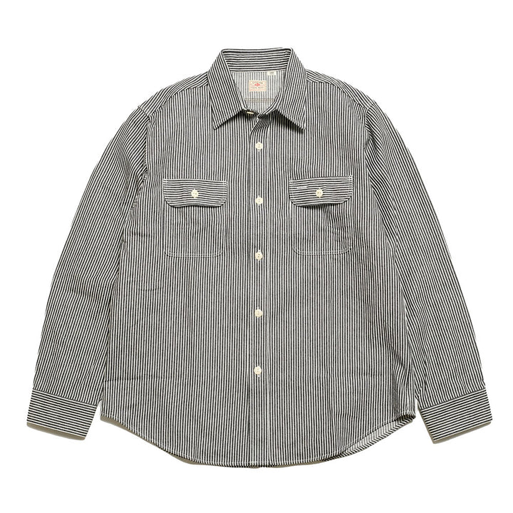Sugar Cane  Hickory Stripe L/S Work Shirt SC27853