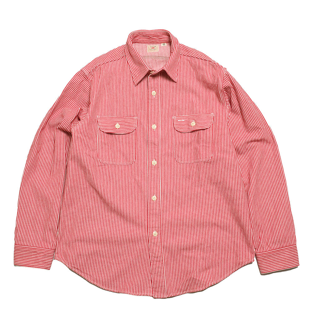 Sugar Cane  Hickory Stripe L/S Work Shirt SC27853