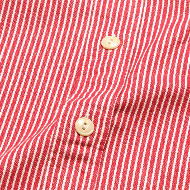 SUGAR CANE - Hickory Stripe L/S Work Shirt - SC27853