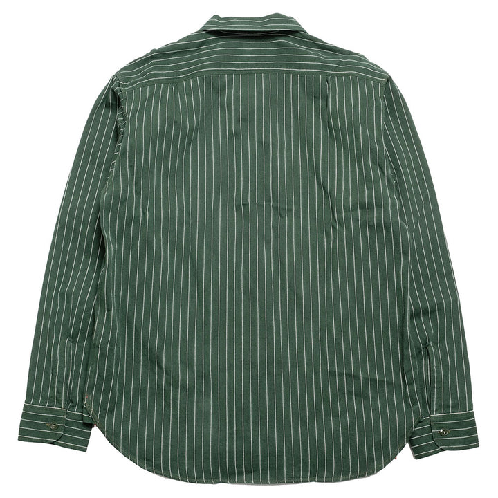 SUGAR CANE - COKE STRIPE L/S WORK SHIRT - SC28652