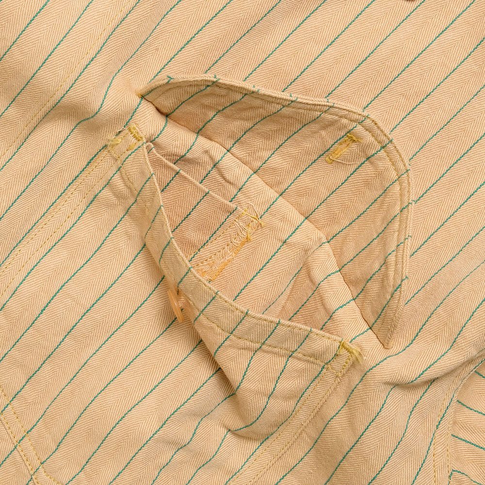 SUGAR CANE COKE STRIPE L/S WORK SHIRT SC28652