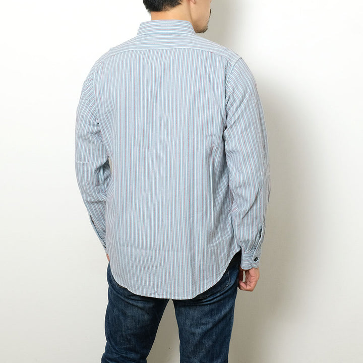 SUGAR CANE - DOBBY STRIPE WORK SHIRT - SC29146