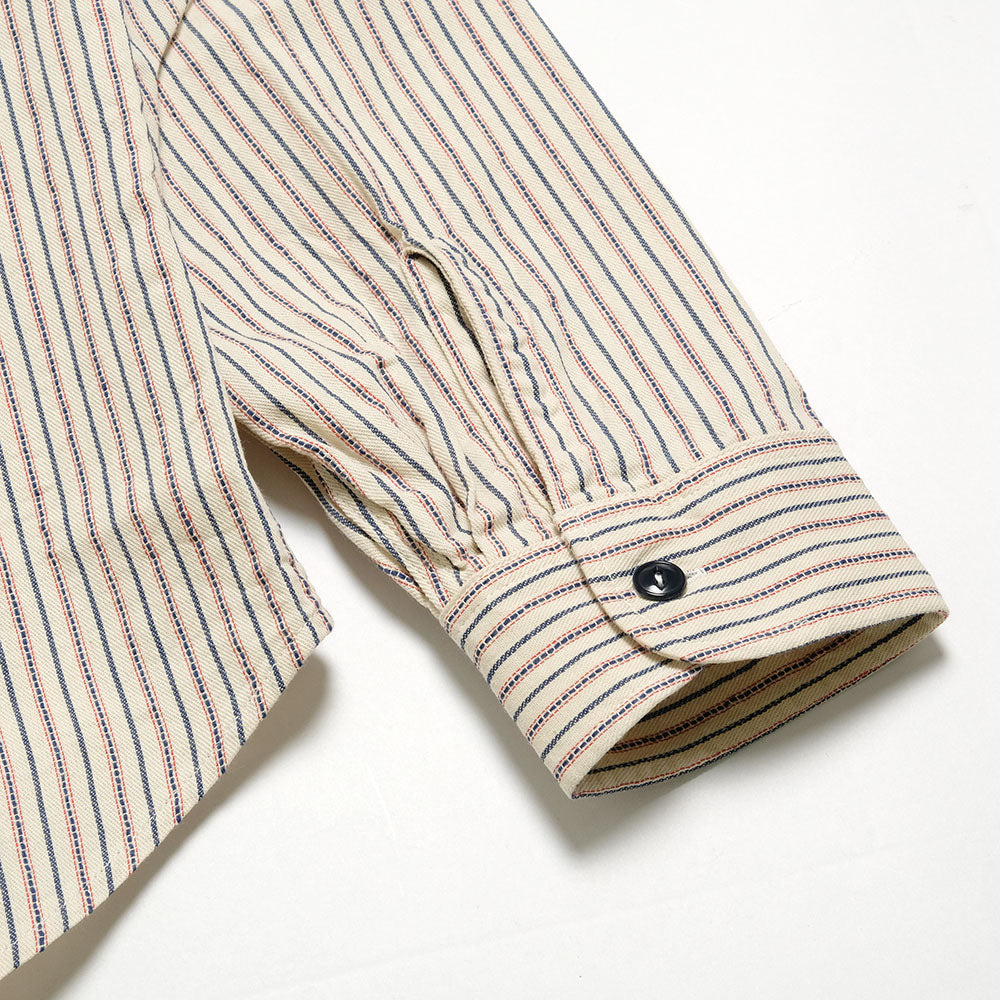 SUGAR CANE - DOBBY STRIPE WORK SHIRT - SC29146