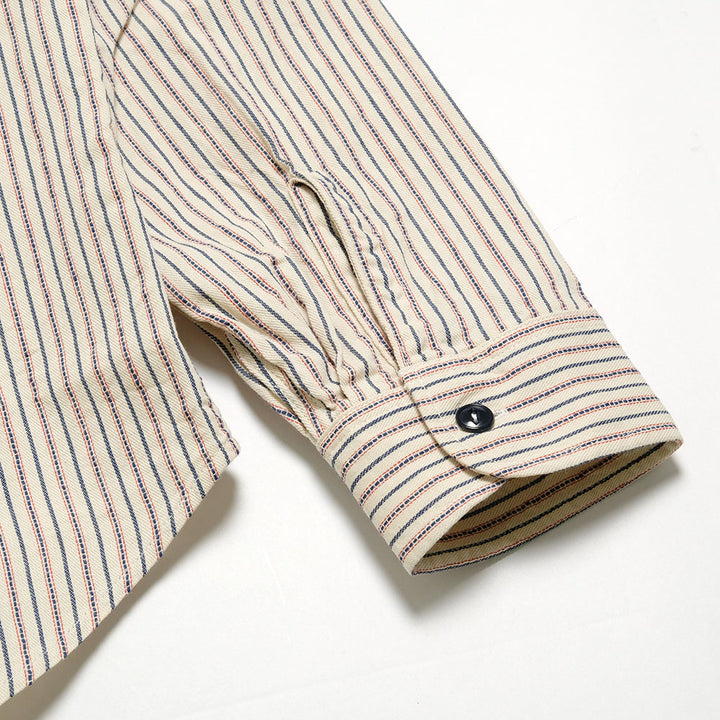 SUGAR CANE - DOBBY STRIPE WORK SHIRT - SC29146