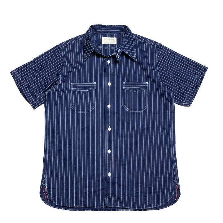 Sugar Cane Fiction Romance 8.5oz. Wabash Stripe S/S Work Shirt SC36267A