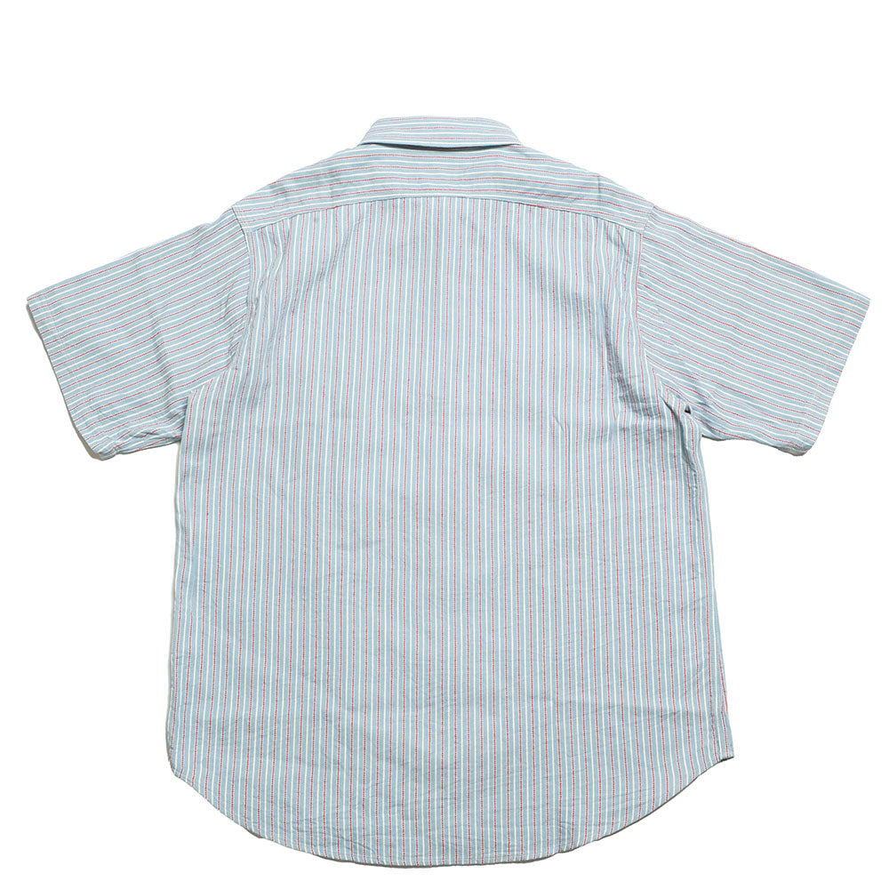 SUGAR CANE - DOBBY STRIPE S/S WORK SHIRT - SC39306