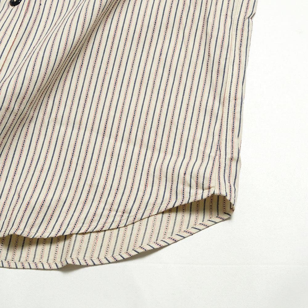 SUGAR CANE - DOBBY STRIPE S/S WORK SHIRT - SC39306