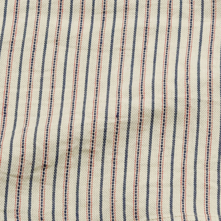 SUGAR CANE - DOBBY STRIPE S/S WORK SHIRT - SC39306