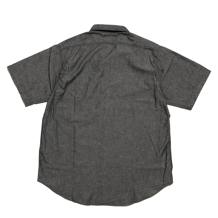 SUGAR CANE - BLACK CHAMBRAY S/S WORK SHIRT - SC39307