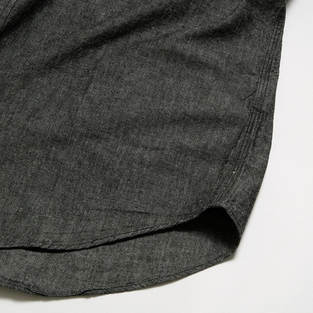 SUGAR CANE - BLACK CHAMBRAY S/S WORK SHIRT - SC39307