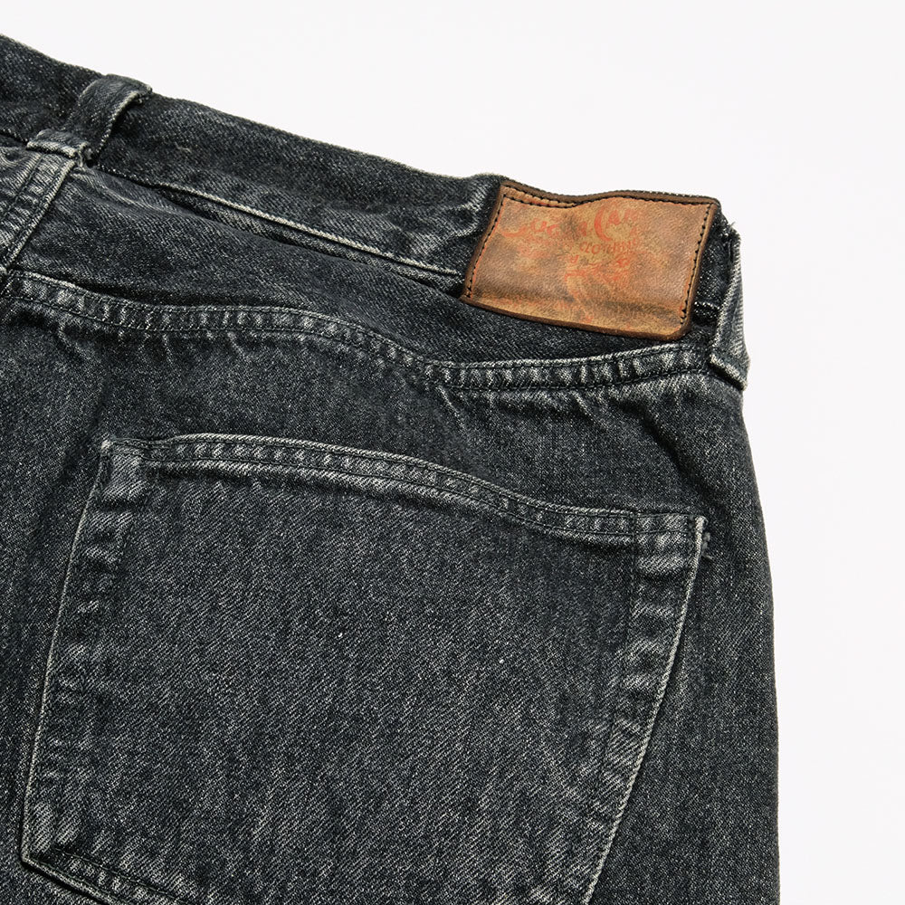 Sugar Cane - 14.25oz. BLACK DENIM - 1947 HARD WASH MODEL - (REGULAR STRAIGHT) - SC42460H