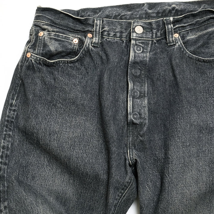 Sugar Cane - 14.25oz. BLACK DENIM - 1947 HARD WASH MODEL - (REGULAR STRAIGHT) - SC42460H