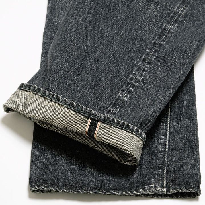 Sugar Cane - 14.25oz. BLACK DENIM - 1947 HARD WASH MODEL - (REGULAR STRAIGHT) - SC42460H