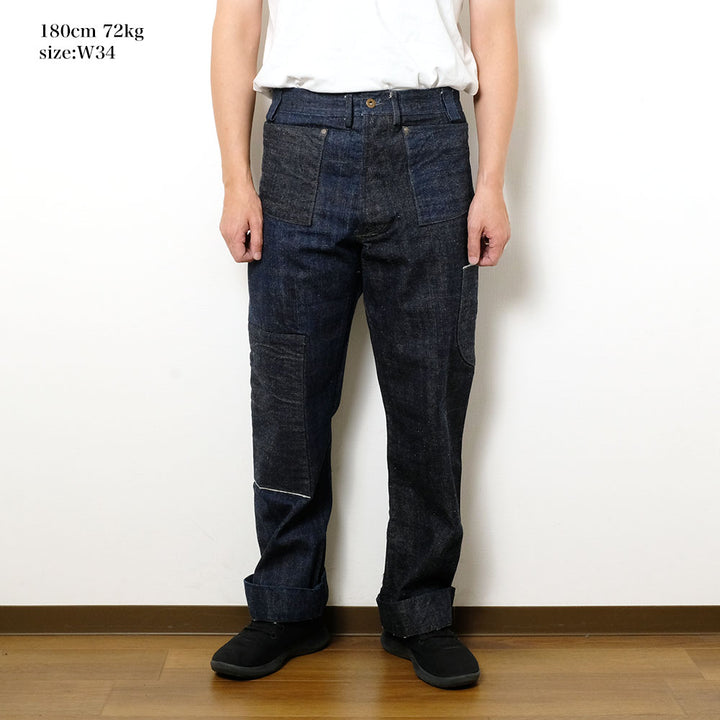 SUGAR CANE - Mister Freedom - MFSC NAVAL CLOTHING TAILOR OKINAWA x HAWAII DENIM - 7161 - TROUSERS TYPE-III - SC42601