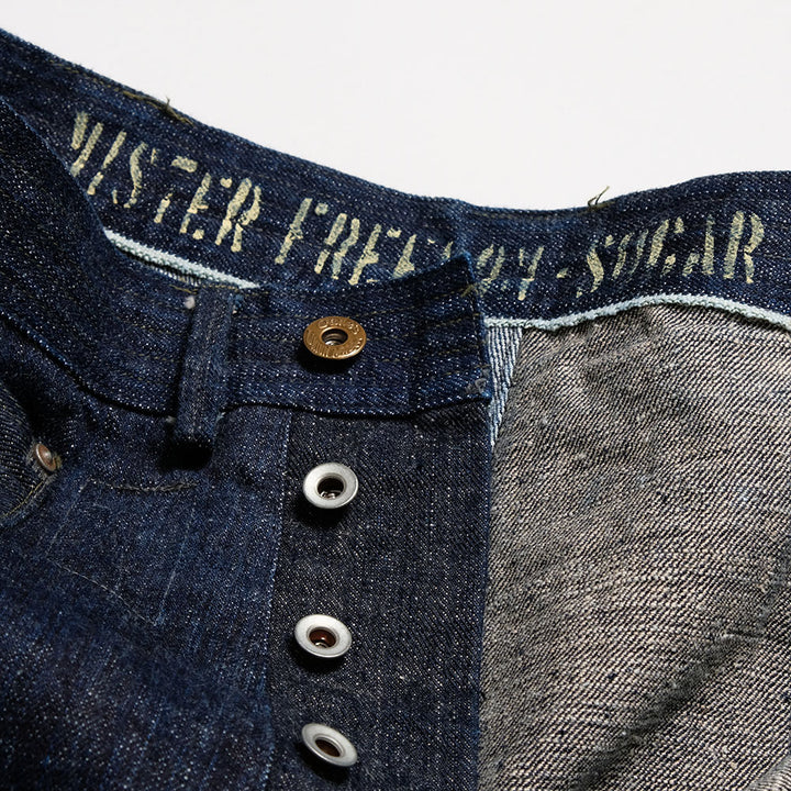 SUGAR CANE - Mister Freedom - MFSC NAVAL CLOTHING TAILOR OKINAWA x HAWAII DENIM - 7161 - TROUSERS TYPE-III - SC42601
