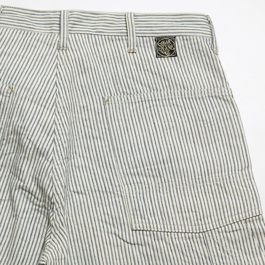 SUGARCANE - FICTION ROMANCE - 8oz. INDIGO STRIPE WORK PANTS - SC42649