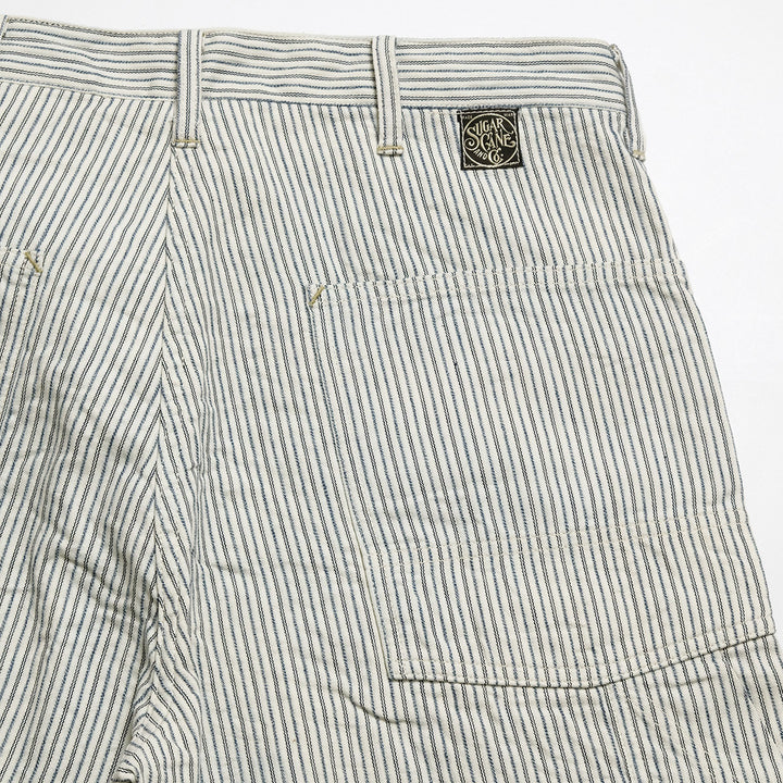 SUGARCANE - FICTION ROMANCE - 8oz. INDIGO STRIPE WORK PANTS - SC42649
