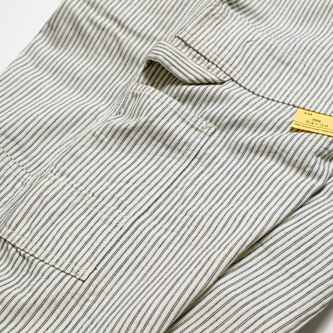 SUGARCANE - FICTION ROMANCE - 8oz. INDIGO STRIPE WORK PANTS - SC42649