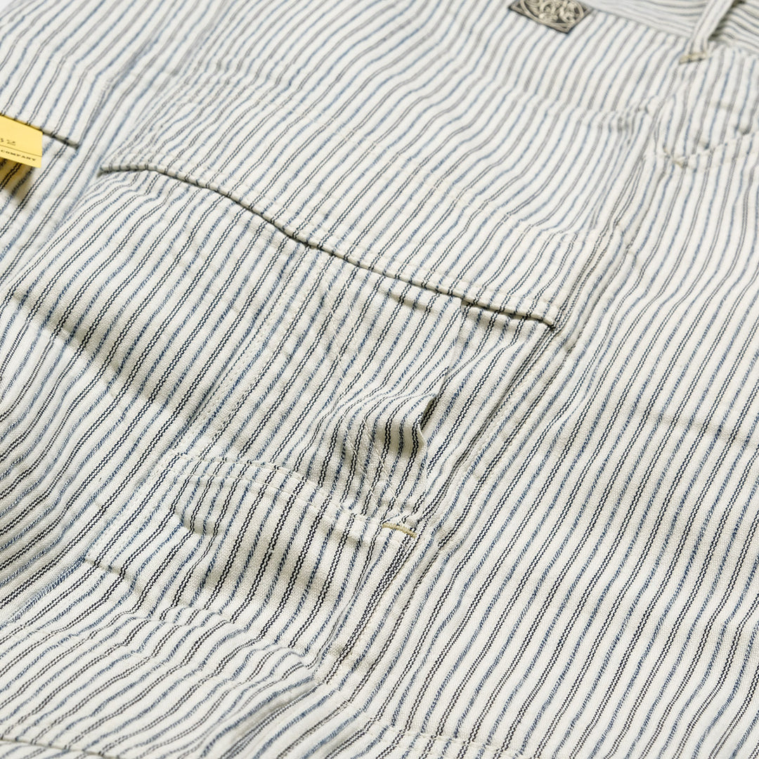 SUGARCANE - FICTION ROMANCE - 8oz. INDIGO STRIPE WORK PANTS - SC42649