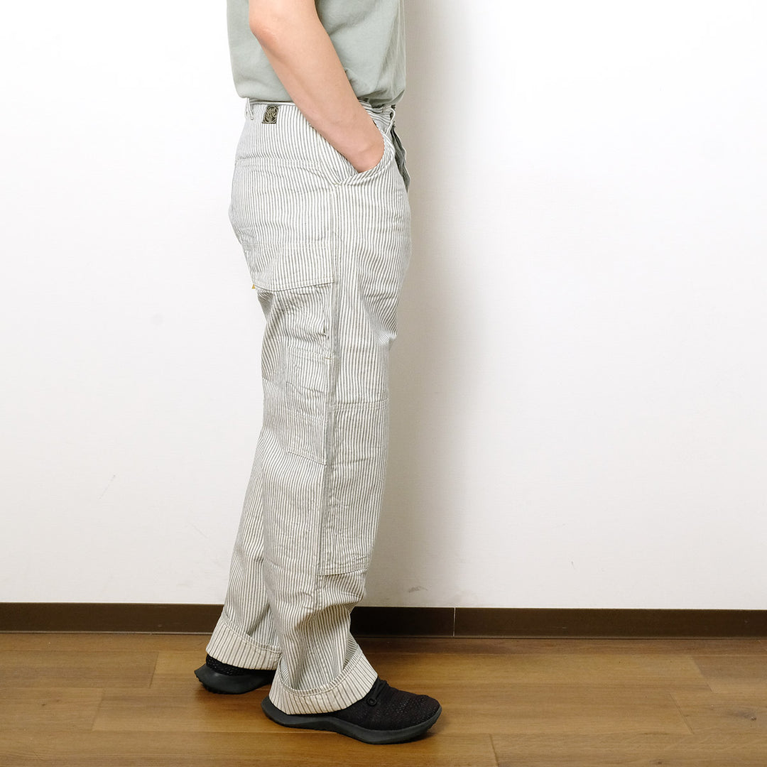 SUGARCANE - FICTION ROMANCE - 8oz. INDIGO STRIPE WORK PANTS - SC42649