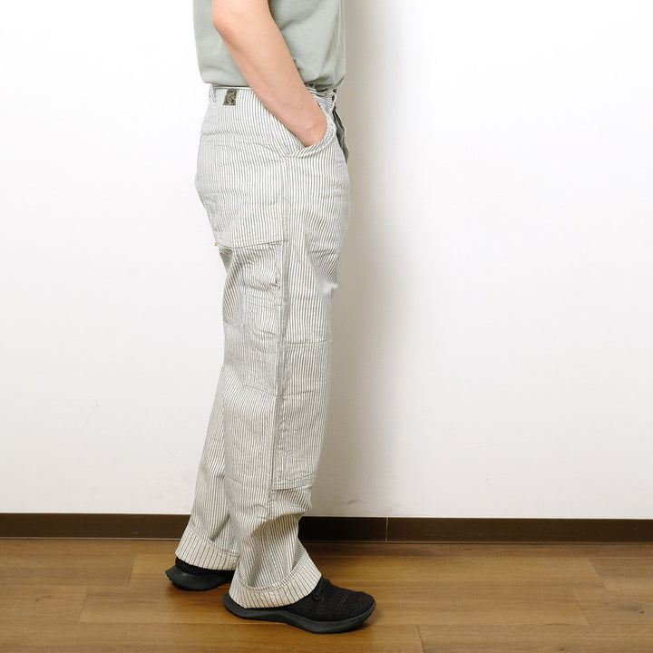 SUGARCANE - FICTION ROMANCE - 8oz. INDIGO STRIPE WORK PANTS - SC42649
