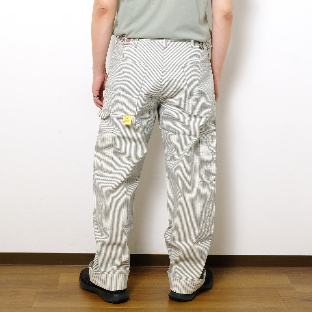 SUGARCANE - FICTION ROMANCE - 8oz. INDIGO STRIPE WORK PANTS - SC42649
