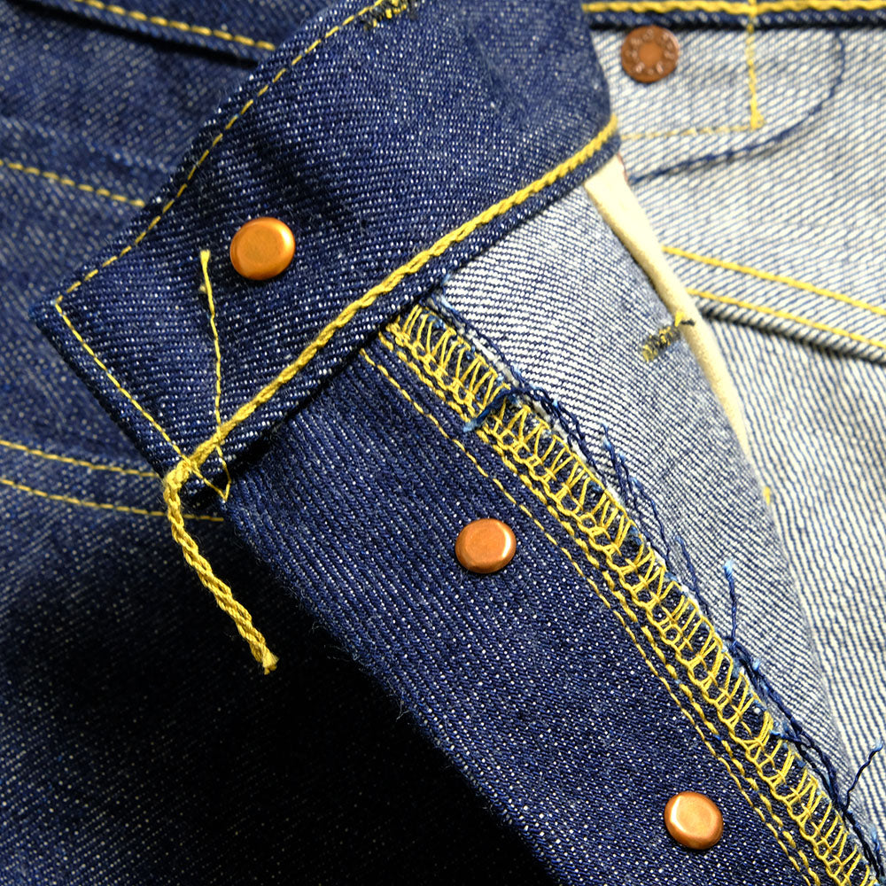 SUGAR CANE Super - Denim -  Collectibles #05 14.25oz. BLUE DENIM WAIST OVERALLS - 1942 - MODEL - SC49005