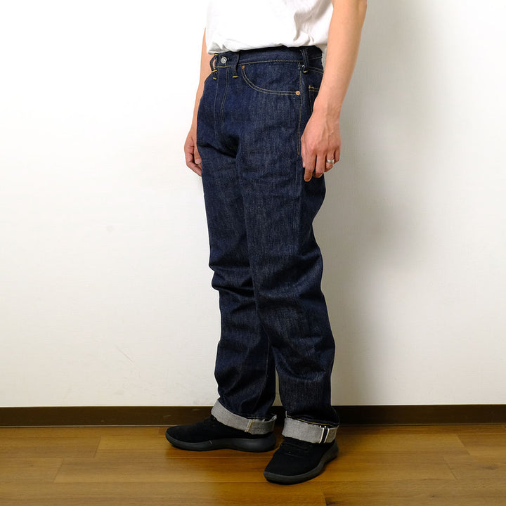 SUGAR CANE Super - Denim -  Collectibles #05 14.25oz. BLUE DENIM WAIST OVERALLS - 1942 - MODEL - SC49005