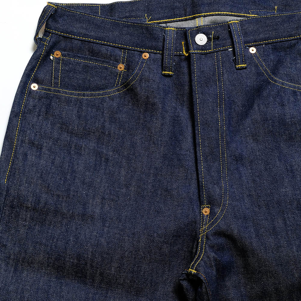 SUGAR CANE Super - Denim -  Collectibles #05 14.25oz. BLUE DENIM WAIST OVERALLS - 1942 - MODEL - SC49005