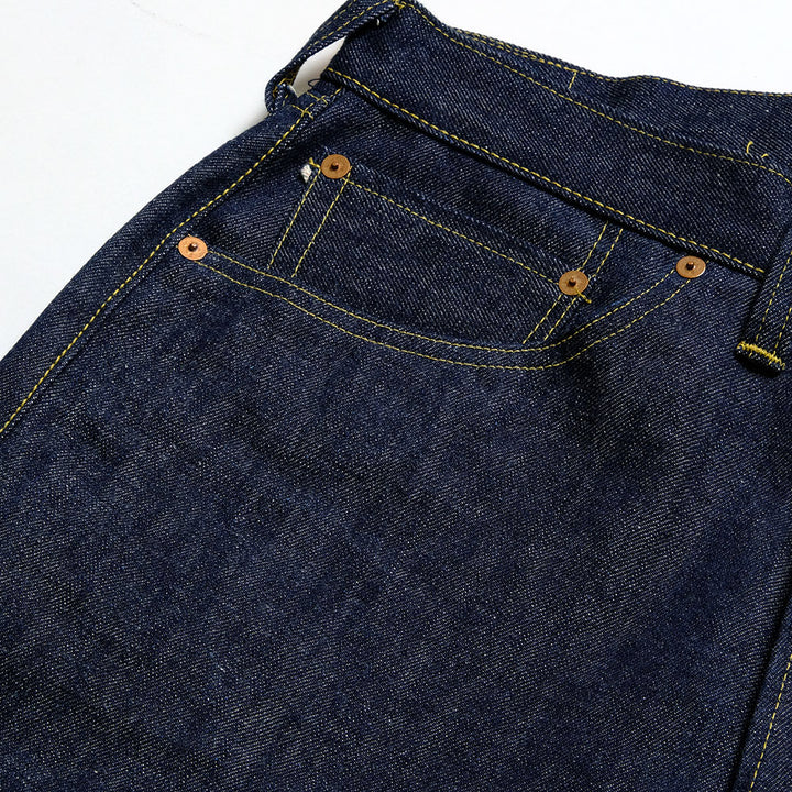 SUGAR CANE Super - Denim -  Collectibles #05 14.25oz. BLUE DENIM WAIST OVERALLS - 1942 - MODEL - SC49005