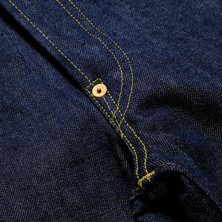 SUGAR CANE Super - Denim -  Collectibles #05 14.25oz. BLUE DENIM WAIST OVERALLS - 1942 - MODEL - SC49005