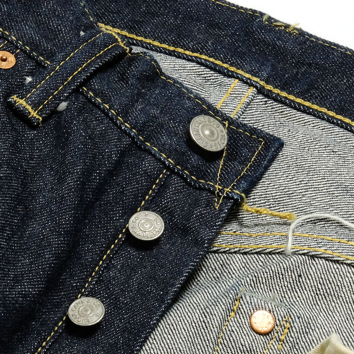 SUGAR CANE - Super -Denim- Collectibles #07 13.5oz. BLUE DENIM WAIST OVERALLS -1946- MODEL - SC49007