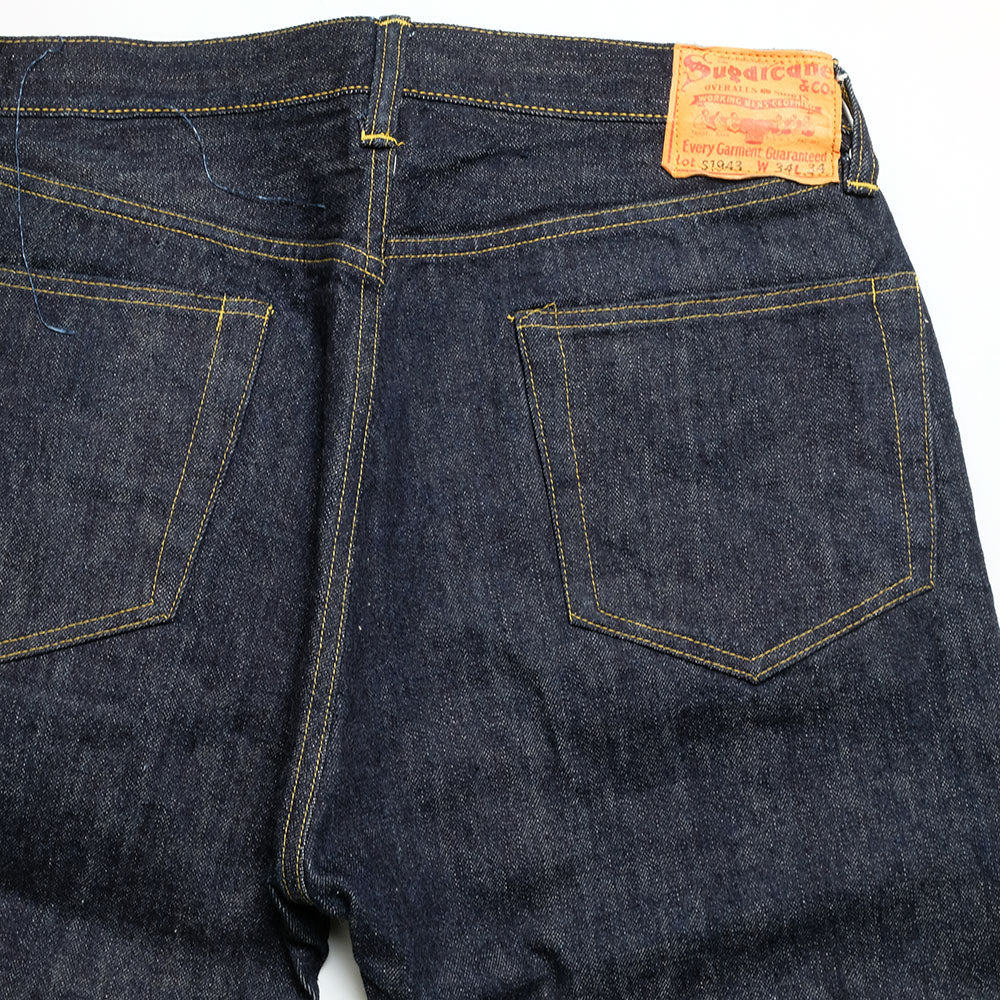 SUGAR CANE Super - Denim - Collectibles #09 13.5oz. BLUE DENIM WAIST OVERALLS - S1943 - MODEL - SC49009