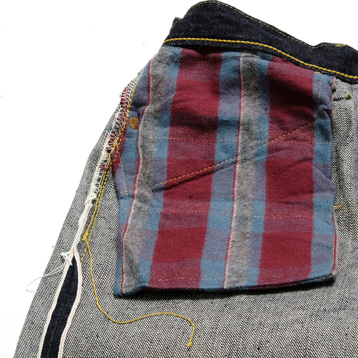 SUGAR CANE Super - Denim - Collectibles #09 13.5oz. BLUE DENIM WAIST OVERALLS - S1943 - MODEL - SC49009