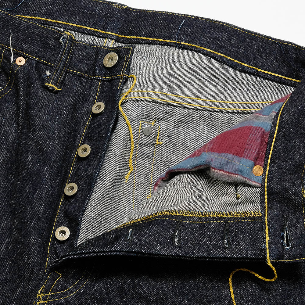 SUGAR CANE Super - Denim - Collectibles #09 13.5oz. BLUE DENIM WAIST OVERALLS - S1943 - MODEL - SC49009