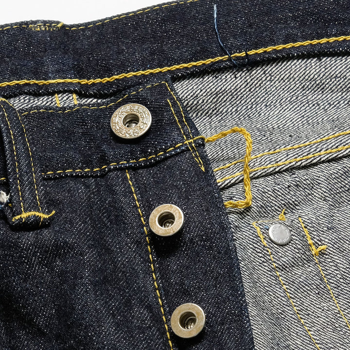 SUGAR CANE Super - Denim - Collectibles #09 13.5oz. BLUE DENIM WAIST OVERALLS - S1943 - MODEL - SC49009