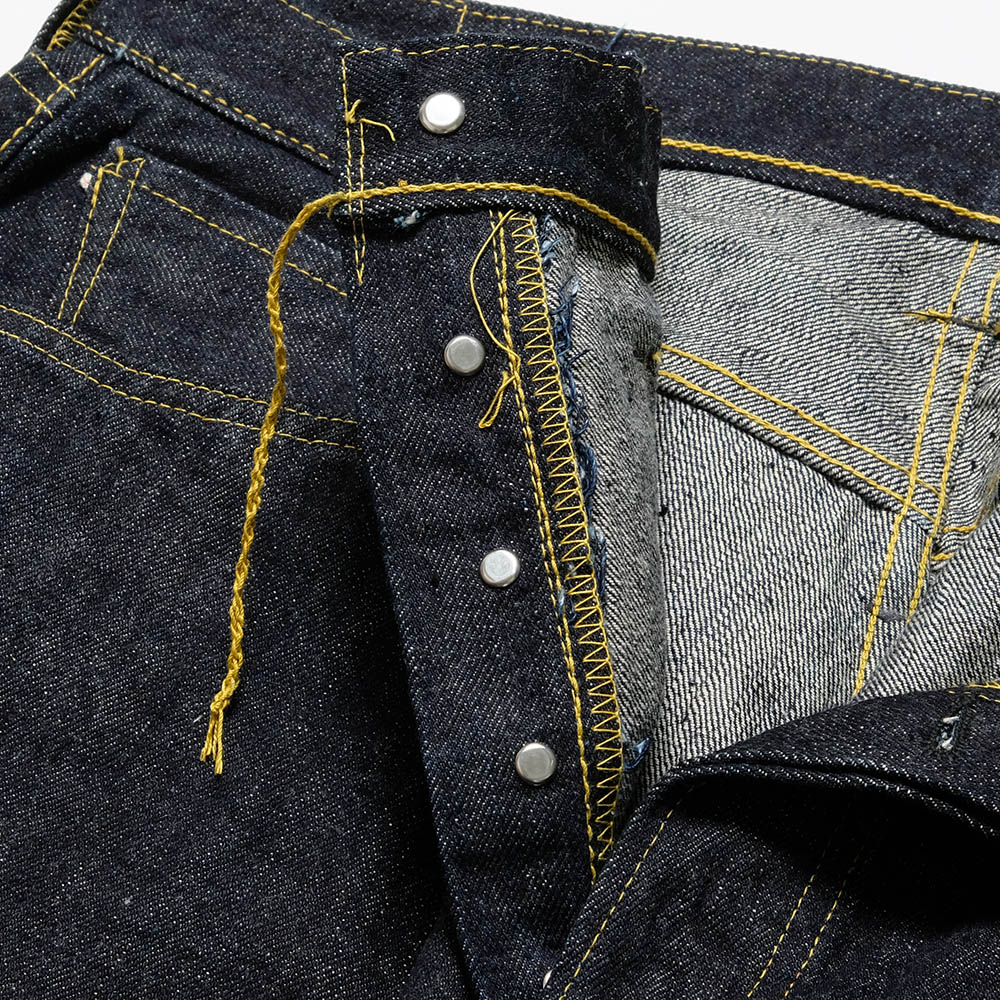 SUGAR CANE Super - Denim - Collectibles #09 13.5oz. BLUE DENIM WAIST OVERALLS - S1943 - MODEL - SC49009