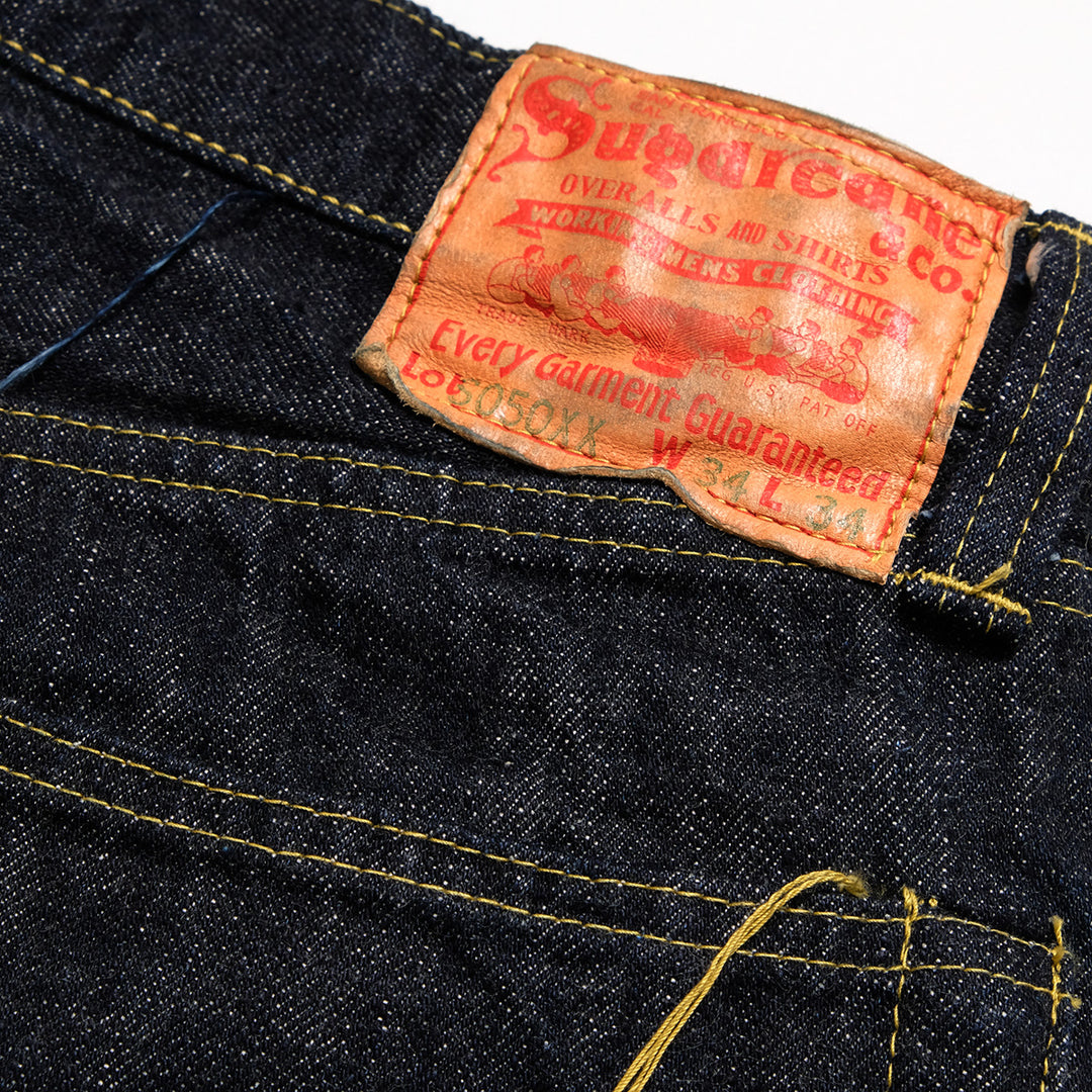 SUGAR CANE - Super - Denim - Collectibles #50 13.5oz. DENIM WAIST OVERALLS - 1940’s SPECIAL - Made in USA - SC49050